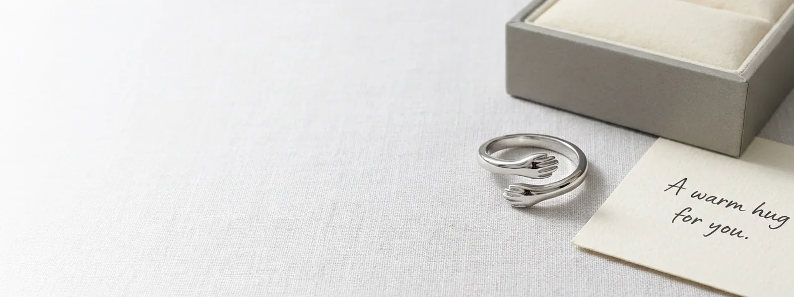 A Ring Shaped Like The Hug You Cannot Give From Here